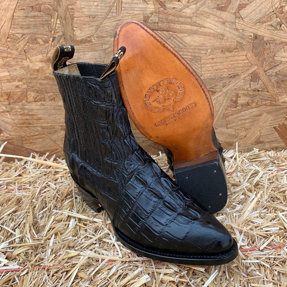 Carreta Other - Men's Western Cowboy Half boot Crocodile Print Leather Botín Coco FREE SHIPPING